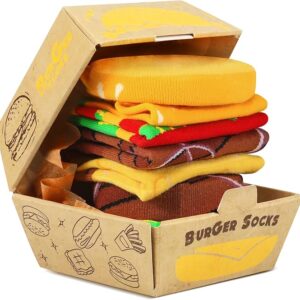 Hamburger-themed novelty socks​​